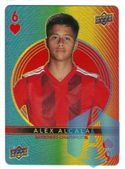 2022 UD Goodwin Champions Playing Cards #6 HEARTS Alex Alcala - Soccer